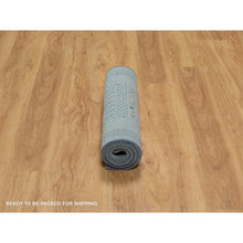 Load image into Gallery viewer, 2&#39;3&quot;x4&#39;5&quot; Sterling Blue, Modern, Lori Buft Gabbeh With Small Animal Figurines, Thick And Plush, Pure Wool, Hand Knotted, Mat, Oriental Rug FWR547920