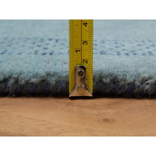 Load image into Gallery viewer, 2&#39;3&quot;x4&#39;5&quot; Sterling Blue, Modern, Lori Buft Gabbeh With Small Animal Figurines, Thick And Plush, Pure Wool, Hand Knotted, Mat, Oriental Rug FWR547920