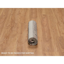 Load image into Gallery viewer, 2&#39;x3&#39;1&quot; Vanilla Ice White, Hand Knotted, Lori Buft Gabbeh With Small Tree Figurines, Modern, Thick And Plush, Pure Wool, Mat, Oriental Rug FWR547962