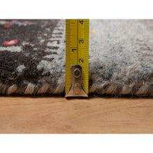 Load image into Gallery viewer, 2&#39;x3&#39;1&quot; Vanilla Ice White, Hand Knotted, Lori Buft Gabbeh With Small Tree Figurines, Modern, Thick And Plush, Pure Wool, Mat, Oriental Rug FWR547962
