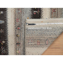 Load image into Gallery viewer, 2&#39;x3&#39;1&quot; Linen White, Lori Buft Gabbeh With Small Tree Design, Modern, Thick And Plush, Hand Knotted, 100% Wool, Mat, Oriental Rug FWR547968