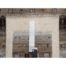 Load image into Gallery viewer, 2&#39;3&quot;x4&#39;6&quot; Pristine White, Thick And Plush, Lori Buft Gabbeh With Small Animal And Human Figurines, Modern, Pure Wool, Hand Knotted, Oriental Rug FWR547980