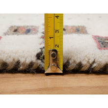 Load image into Gallery viewer, 2&#39;3&quot;x4&#39;6&quot; Pristine White, Thick And Plush, Lori Buft Gabbeh With Small Animal And Human Figurines, Modern, Pure Wool, Hand Knotted, Oriental Rug FWR547980