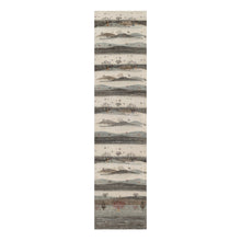 Load image into Gallery viewer, 2&#39;8&quot;x11&#39;6&quot; Pristine White, Modern, Lori Buft Gabbeh with Small Animal Figurines, Thick and Plush, 100% Wool, Hand Knotted, Runner, Oriental Rug FWR548010