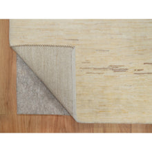 Load image into Gallery viewer, 5&#39;x6&#39;5&quot; Bone White, Modern, Plain Design, Lori Buft Gabbeh, Thick and Plush, Pure Wool, Hand Knotted, Oriental Rug FWR548022