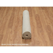 Load image into Gallery viewer, 5&#39;x6&#39;5&quot; Bone White, Modern, Plain Design, Lori Buft Gabbeh, Thick and Plush, Pure Wool, Hand Knotted, Oriental Rug FWR548022