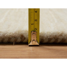 Load image into Gallery viewer, 5&#39;x6&#39;5&quot; Bone White, Modern, Plain Design, Lori Buft Gabbeh, Thick and Plush, Pure Wool, Hand Knotted, Oriental Rug FWR548022