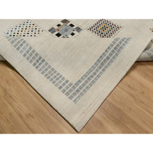 Load image into Gallery viewer, 8&#39;3&quot;x10&#39;2&quot; Seedpearl White, Modern, Soft Wool, Hand Knotted, Small Animal Figurines, Lori Buft Gabbeh, Thick And Plush, Oriental Rug FWR548028