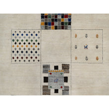Load image into Gallery viewer, 8&#39;3&quot;x10&#39;2&quot; Seedpearl White, Modern, Soft Wool, Hand Knotted, Small Animal Figurines, Lori Buft Gabbeh, Thick And Plush, Oriental Rug FWR548028