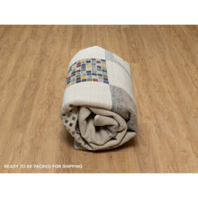 Load image into Gallery viewer, 8&#39;3&quot;x10&#39;2&quot; Seedpearl White, Modern, Soft Wool, Hand Knotted, Small Animal Figurines, Lori Buft Gabbeh, Thick And Plush, Oriental Rug FWR548028