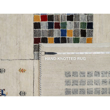 Load image into Gallery viewer, 8&#39;3&quot;x10&#39;2&quot; Seedpearl White, Modern, Soft Wool, Hand Knotted, Small Animal Figurines, Lori Buft Gabbeh, Thick And Plush, Oriental Rug FWR548028