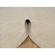 Load image into Gallery viewer, 7&#39;9&quot;x9&#39;8&quot; Bone White, Pure Wool, Lori Buft Gabbeh, Modern, Plain Design, Thick And Plush, Hand Knotted, Oriental Rug FWR548046