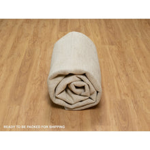Load image into Gallery viewer, 7&#39;9&quot;x9&#39;8&quot; Bone White, Pure Wool, Lori Buft Gabbeh, Modern, Plain Design, Thick And Plush, Hand Knotted, Oriental Rug FWR548046