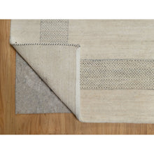 Load image into Gallery viewer, 8&#39;1&quot;x10&#39; Whisper White, Modern, Lori Buft Gabbeh With Small Animal Figurines, Soft Wool, Hand Knotted, Thick And Plush, Oriental Rug FWR548052