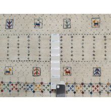 Load image into Gallery viewer, 8&#39;1&quot;x10&#39; Whisper White, Modern, Lori Buft Gabbeh With Small Animal Figurines, Soft Wool, Hand Knotted, Thick And Plush, Oriental Rug FWR548052