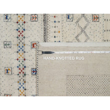 Load image into Gallery viewer, 8&#39;1&quot;x10&#39; Whisper White, Modern, Lori Buft Gabbeh With Small Animal Figurines, Soft Wool, Hand Knotted, Thick And Plush, Oriental Rug FWR548052