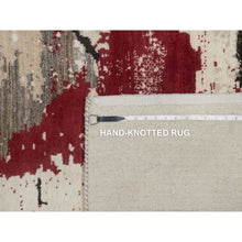 Load image into Gallery viewer, 8&#39;2&quot;x10&#39; Chiffon White, Lori Buft Gabbeh With Avant Garde Design, Thick And Plush, Soft Pile, 100% Wool, Hand Knotted, Oriental Rug FWR548064