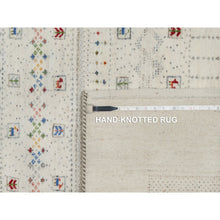 Load image into Gallery viewer, 8&#39;1&quot;x10&#39; Swan White, Modern, Lori Buft Gabbeh With Small Animal Figurines, Thick And Plush, 100% Wool, Hand Knotted, Oriental Rug FWR548070