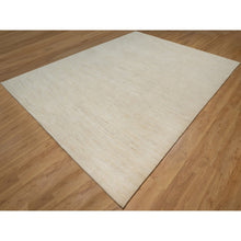 Load image into Gallery viewer, 8&#39;10&quot;x11&#39;8&quot; Vanilla Ice White, Modern, Plain Design, Lori Buft Gabbeh, Thick And Plush, Pure Wool, Hand Knotted, Oriental Rug FWR548076