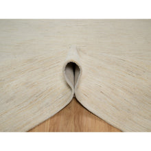 Load image into Gallery viewer, 8&#39;10&quot;x11&#39;8&quot; Vanilla Ice White, Modern, Plain Design, Lori Buft Gabbeh, Thick And Plush, Pure Wool, Hand Knotted, Oriental Rug FWR548076