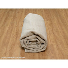 Load image into Gallery viewer, 8&#39;10&quot;x11&#39;8&quot; Vanilla Ice White, Modern, Plain Design, Lori Buft Gabbeh, Thick And Plush, Pure Wool, Hand Knotted, Oriental Rug FWR548076