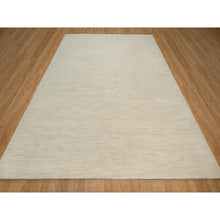Load image into Gallery viewer, 8&#39;10&quot;x11&#39;8&quot; Chiffon White, Modern, Plain Design, Lori Buft Gabbeh, Thick And Plush, Pure Wool, Hand Knotted, Oriental Rug FWR548082