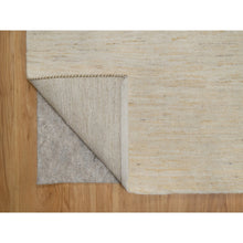 Load image into Gallery viewer, 8&#39;10&quot;x11&#39;8&quot; Chiffon White, Modern, Plain Design, Lori Buft Gabbeh, Thick And Plush, Pure Wool, Hand Knotted, Oriental Rug FWR548082