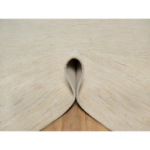 Load image into Gallery viewer, 8&#39;10&quot;x11&#39;8&quot; Chiffon White, Modern, Plain Design, Lori Buft Gabbeh, Thick And Plush, Pure Wool, Hand Knotted, Oriental Rug FWR548082