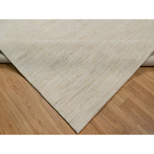 Load image into Gallery viewer, 8&#39;10&quot;x11&#39;8&quot; Chiffon White, Modern, Plain Design, Lori Buft Gabbeh, Thick And Plush, Pure Wool, Hand Knotted, Oriental Rug FWR548082