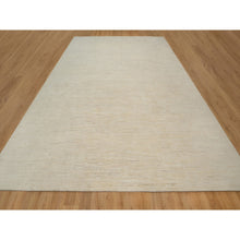 Load image into Gallery viewer, 12&#39;x15&#39;2&quot; Linen White, Modern, Plain Design, Lori Buft Gabbeh, Thick And Plush, Pure Wool, Hand Knotted, Oversized, Oriental Rug FWR548094