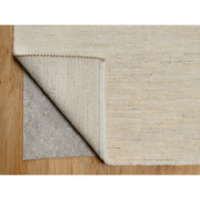 Load image into Gallery viewer, 12&#39;x15&#39;2&quot; Linen White, Modern, Plain Design, Lori Buft Gabbeh, Thick And Plush, Pure Wool, Hand Knotted, Oversized, Oriental Rug FWR548094