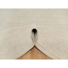 Load image into Gallery viewer, 12&#39;x15&#39;2&quot; Linen White, Modern, Plain Design, Lori Buft Gabbeh, Thick And Plush, Pure Wool, Hand Knotted, Oversized, Oriental Rug FWR548094