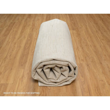 Load image into Gallery viewer, 12&#39;x15&#39;2&quot; Linen White, Modern, Plain Design, Lori Buft Gabbeh, Thick And Plush, Pure Wool, Hand Knotted, Oversized, Oriental Rug FWR548094