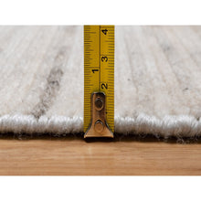 Load image into Gallery viewer, 5&#39;x8&#39; Bone White, Variegated Textured Modern Design, Synthetic Yarn, Hand Loomed, Thick And Plush, Indoor, Outdoor, Oriental Rug FWR548100