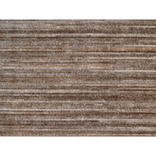 Load image into Gallery viewer, 5&#39;1&quot;x8&#39;1&quot; Chocolate Brown, Thick and Plush, Variegated Textured Modern Design, Pure Wool, Hand Loomed, Oriental Rug FWR548106