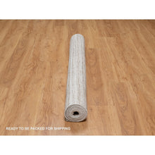 Load image into Gallery viewer, 5&#39;1&quot;x8&#39;1&quot; Chocolate Brown, Thick and Plush, Variegated Textured Modern Design, Pure Wool, Hand Loomed, Oriental Rug FWR548106
