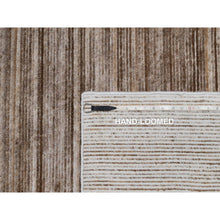 Load image into Gallery viewer, 5&#39;1&quot;x8&#39;1&quot; Old Moss Green, Flat Weave Kilim, Dazzling Zig-Zag Design, 100% Wool, Hand Woven, Reversible Oriental Rug FWR527586