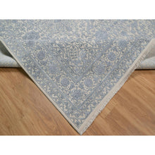 Load image into Gallery viewer, 8&#39;x10&#39;2&quot; Linen White, Light Tone On Tone With Persian Design, Wool And Plant Based Silk, Thick And Plush, 200 Kpsi, Hand Knotted, Oriental Rug FWR548112