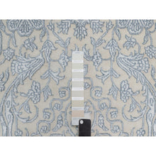 Load image into Gallery viewer, 8&#39;x10&#39;2&quot; Linen White, Light Tone On Tone With Persian Design, Wool And Plant Based Silk, Thick And Plush, 200 Kpsi, Hand Knotted, Oriental Rug FWR548112