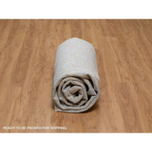 Load image into Gallery viewer, 8&#39;x10&#39;2&quot; Linen White, Light Tone On Tone With Persian Design, Wool And Plant Based Silk, Thick And Plush, 200 Kpsi, Hand Knotted, Oriental Rug FWR548112