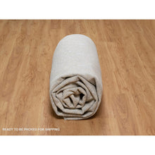 Load image into Gallery viewer, 9&#39;x12&#39;1&quot; Chiffon White, Light Tone On Tone With Persian Design With Repetitive Floral Motifs, Wool And Plant Based Silk, Thick And Plush, 200 Kpsi, Hand Knotted, Oriental Rug FWR548118