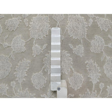 Load image into Gallery viewer, 4&#39;9&quot;x6&#39;10&quot; Stone Gray, 200 KPSI, Light Tone on Tone with Persian Design, Wool and Plant Based Silk, Thick and Plush, Hand Knotted, Oriental Rug FWR548136