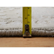 Load image into Gallery viewer, 4&#39;9&quot;x6&#39;10&quot; Stone Gray, 200 KPSI, Light Tone on Tone with Persian Design, Wool and Plant Based Silk, Thick and Plush, Hand Knotted, Oriental Rug FWR548136
