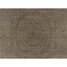 Load image into Gallery viewer, 3&#39;x4&#39; Beaver Brown, Mamluk Design, Pure 100% Himalayan Wool, Natural Dyes, Hand Knotted, Mat, Oriental Rug FWR548154
