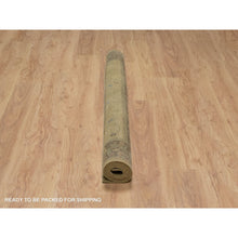 Load image into Gallery viewer, 5&#39;5&quot;x5&#39;10&quot; Peanut Brown, Botanical Design, Pure 100% Himalayan Wool, Natural Dyes, Hand Knotted, Squarish, Oriental Rug FWR548166