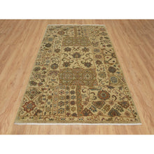 Load image into Gallery viewer, 5&#39;x8&#39;2&quot; Ecru Brown, Pure 100% Himalayan Wool, Floral and Botanical Design, Natural Dyes, Hand Knotted, Oriental Rug FWR548172