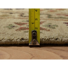 Load image into Gallery viewer, 5&#39;x8&#39;2&quot; Ecru Brown, Pure 100% Himalayan Wool, Floral and Botanical Design, Natural Dyes, Hand Knotted, Oriental Rug FWR548172