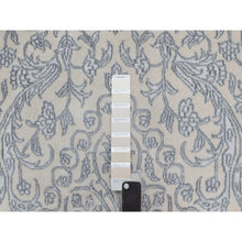Load image into Gallery viewer, 7&#39;9&quot;x10&#39;2&quot; Chiffon White, Light Tone On Tone With Persian Design, Wool And Plant Based Silk, Thick And Plush, 200 Kpsi, Hand Knotted, Oriental Rug FWR548196