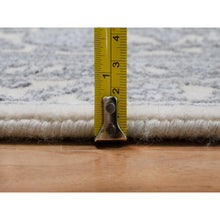Load image into Gallery viewer, 7&#39;9&quot;x10&#39;2&quot; Chiffon White, Light Tone On Tone With Persian Design, Wool And Plant Based Silk, Thick And Plush, 200 Kpsi, Hand Knotted, Oriental Rug FWR548196
