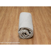 Load image into Gallery viewer, 8&#39;8&quot;x12&#39;1&quot; Chiffon White, Persian Design With Repetitive Floral Motifs, Light Tone On Tone, Wool And Plant Based Silk, Thick And Plush, 200 Kpsi, Hand Knotted, Oriental Rug FWR548202